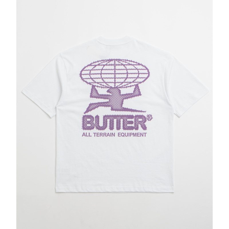 Butter Goods Terrain T-Shirt – White / Purple