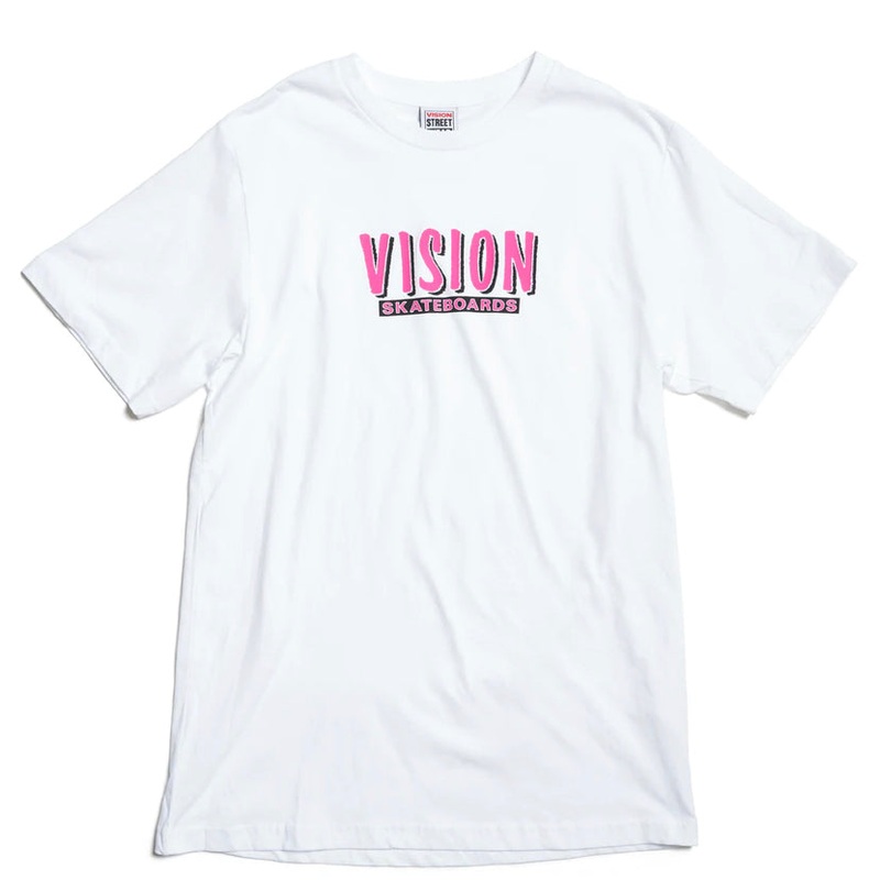 Vision streetwear T-shirt ( pink/white )