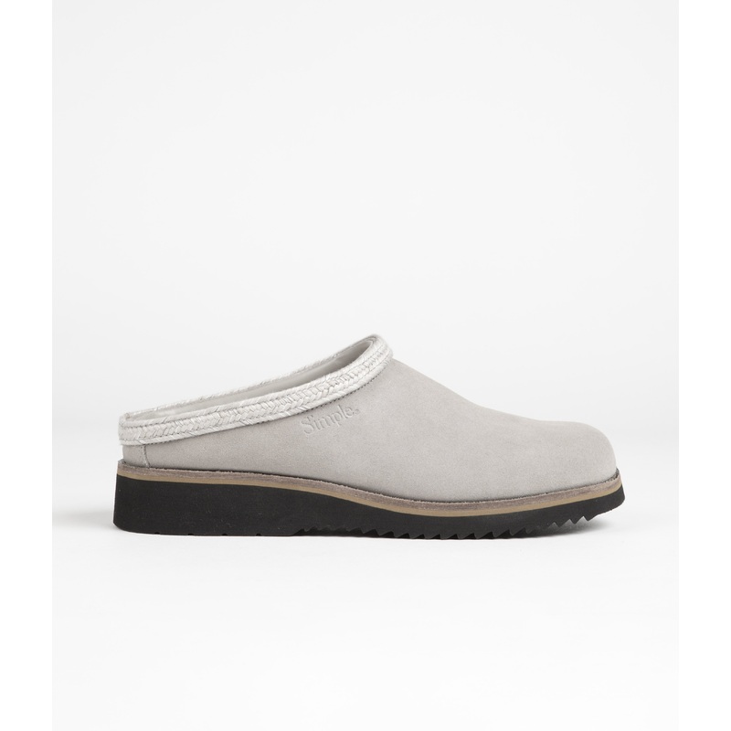 Simple Original Suede Clogs – Stone