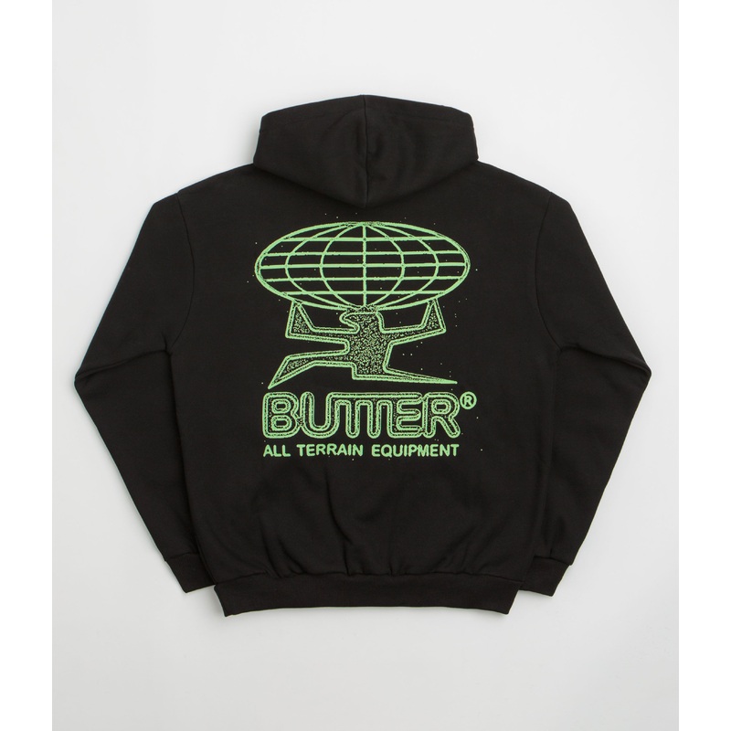 Butter Goods Terrain Hoodie – Black / Green