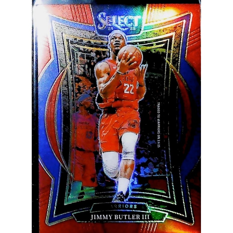 2024-25 Panini Select Basketball Jimmy Butler III Concourse Red Prizm /299 GSW