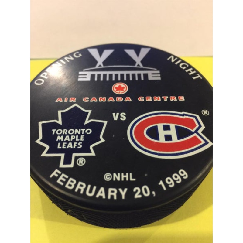 NeW TORONTO MAPLE LEAFS ACC VS MONTREAL CANADIANS OPENING NIGHT PUCK FEBRUARY 20 1999, 20