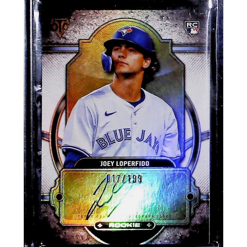 2024 Topps Triple Threads Baseball Joey Loperfido Rookie Auto /199 RC BLUE JAYS