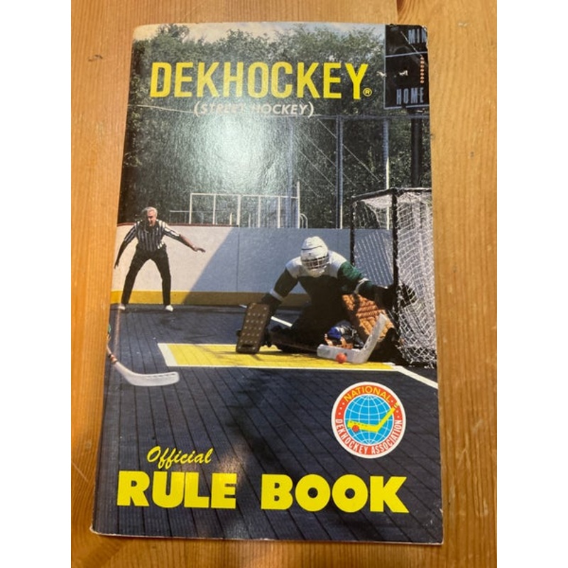 Deck Hockey /street Hockey Official Rule Book 1982