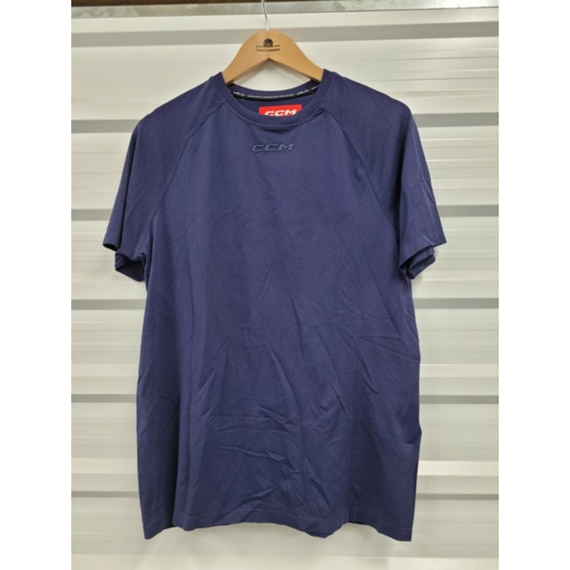 NEW! CCM Short Sleeve Training Tee Navy Blue Size Senior Large