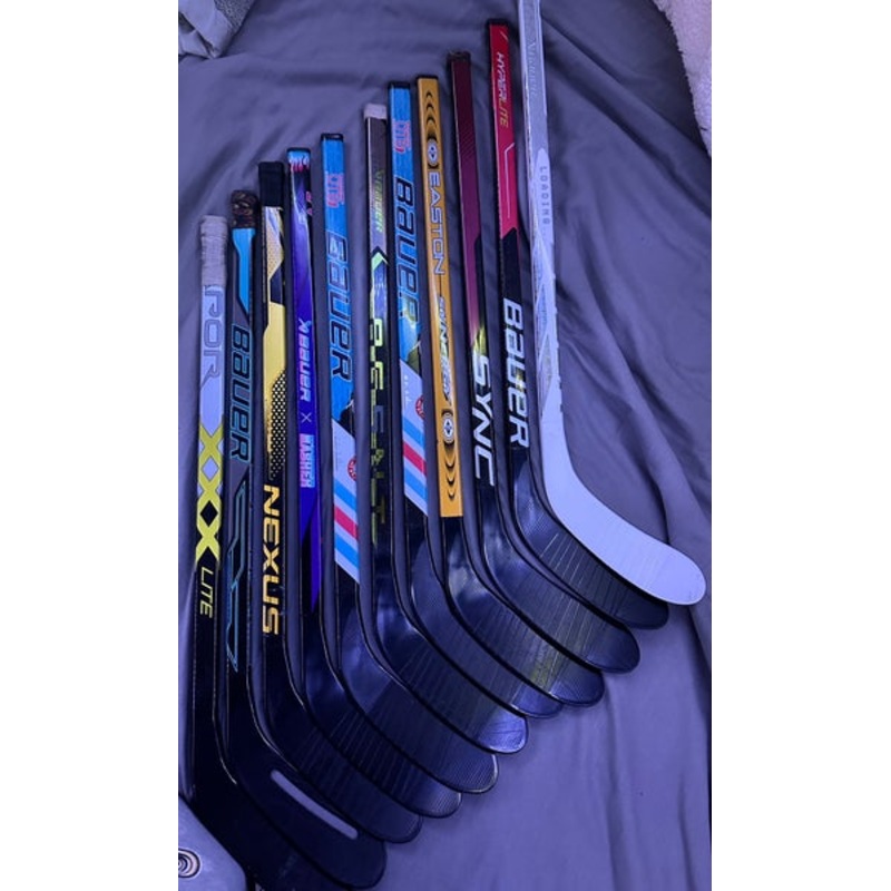 Youth Bauer Mystery Mini Left Hand Hockey Stick Less Than 30 Flex (Used)
