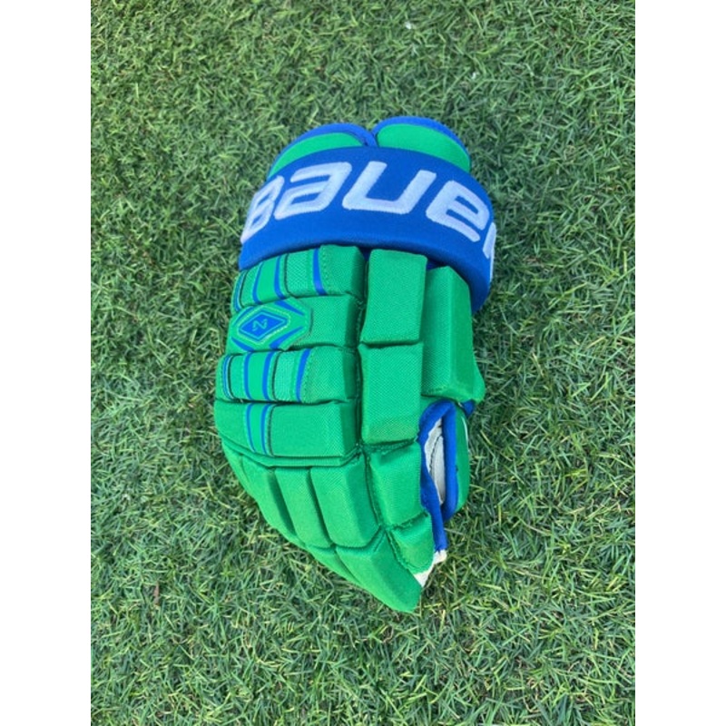 WHALERS Bauer Nexus RIGHT ONLY Glove 14″ (Used) Green Blue Hartford Plymouth