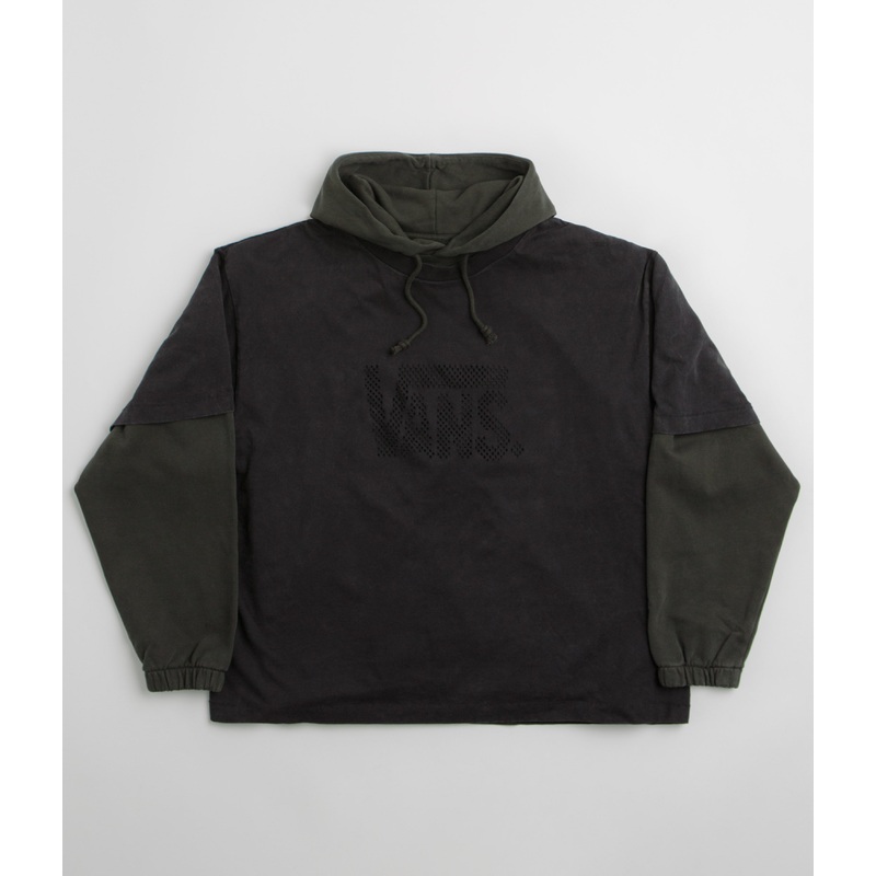 Vans x SlamJam AOD Lasered Hoodie – Washed Black