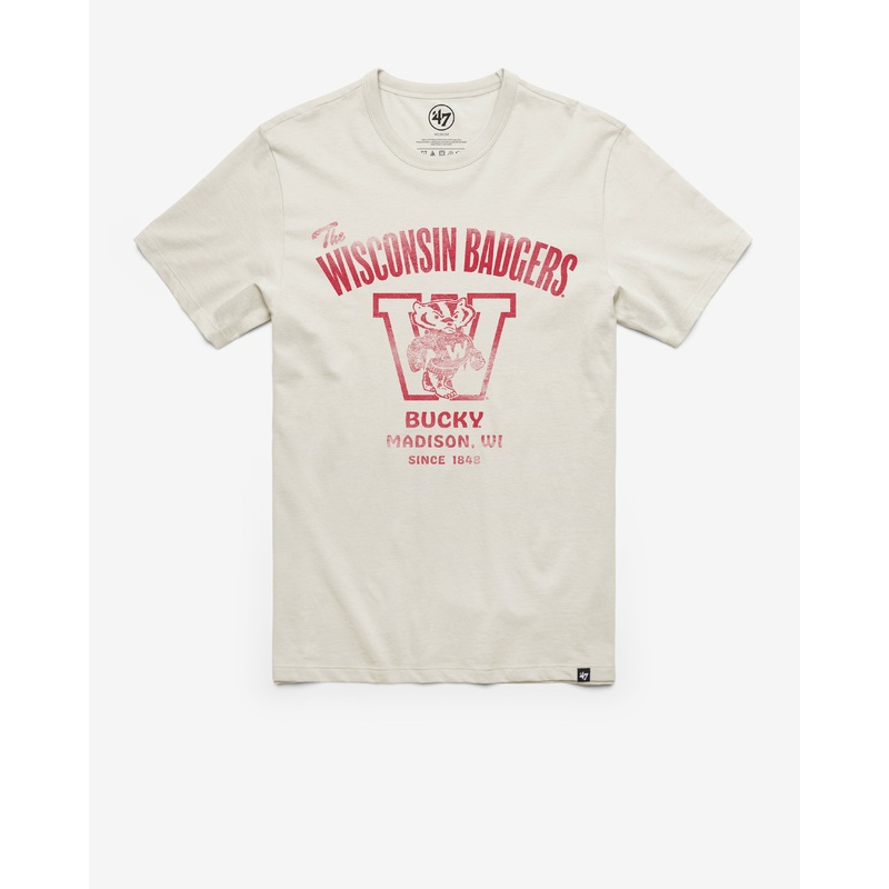 WISCONSIN BADGERS VINTAGE WIDE OPEN ’47 FRANKLIN TEE