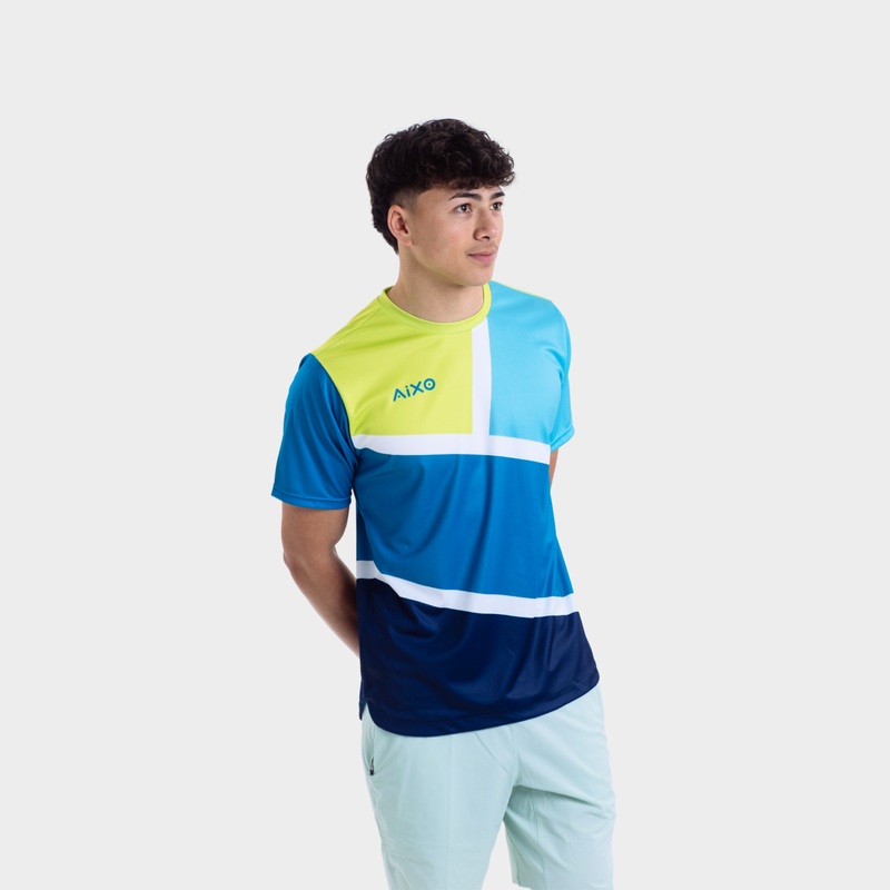 Aixo Court Mens T Shirt Teal