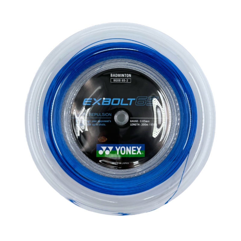 Yonex Exbolt 65 Badminton String (200m Reel) Blue