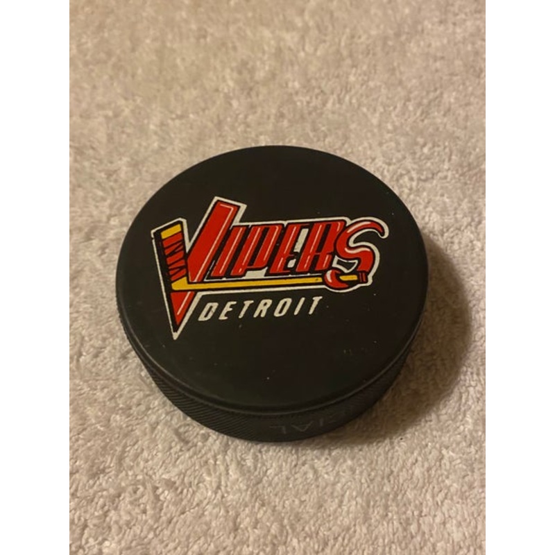 Detroit Vipers IHL Vintage Hockey Puck