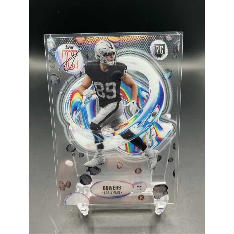 2024 Topps Signature Class Brock Bowers RC Fluid Clear Variation F-6 SSP