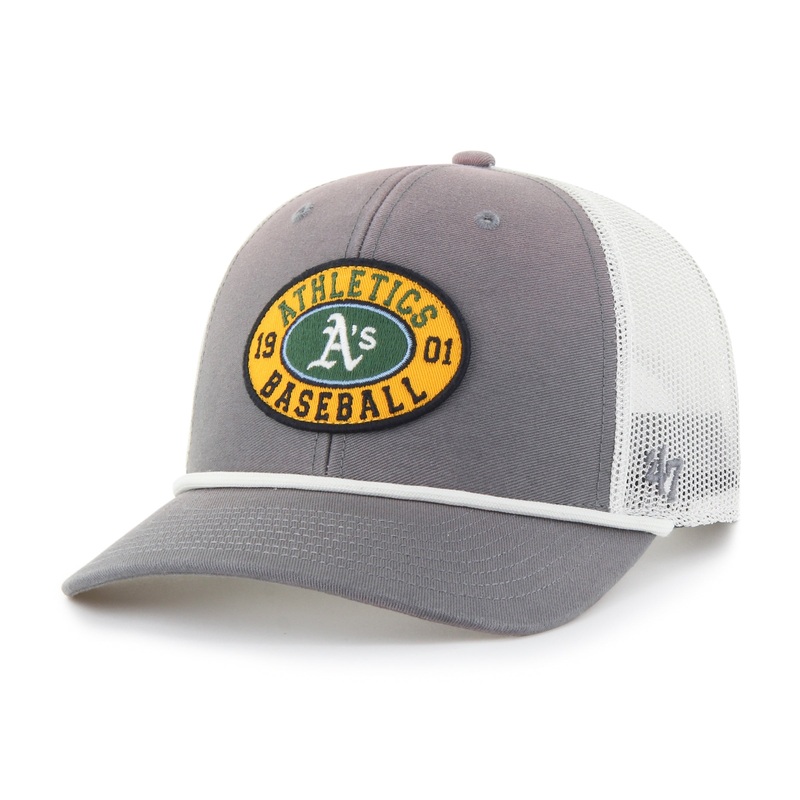 ATHLETICS BASEBALL TIDE SWEEP ROPE ’47 TRUCKER