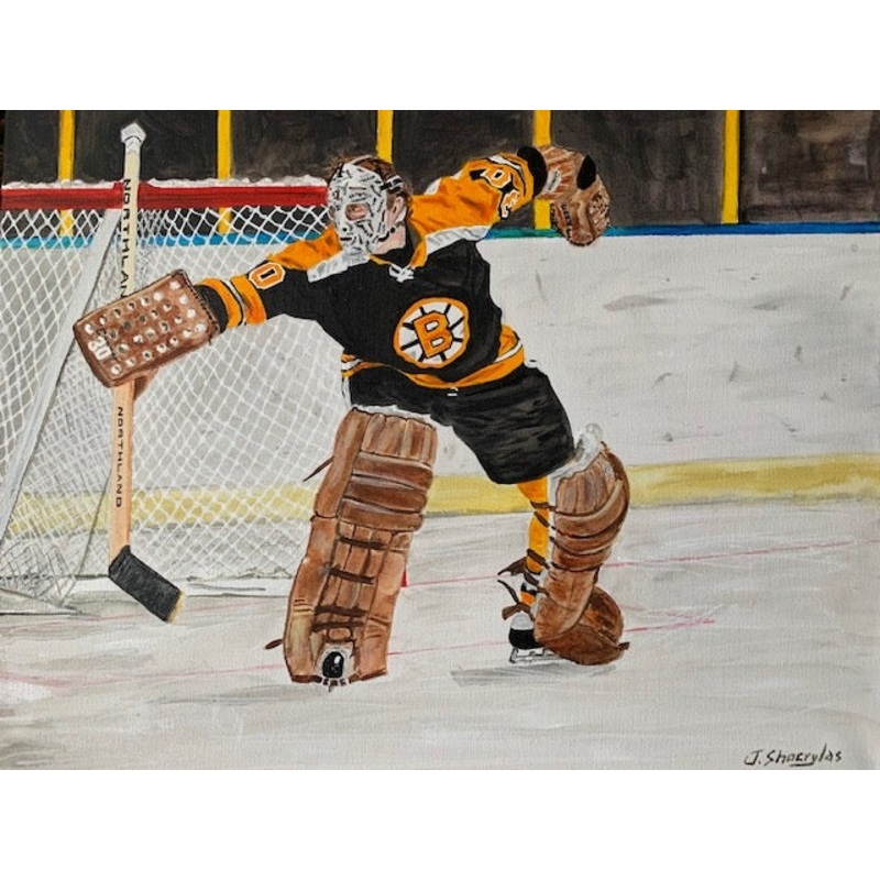 “Scar-Masked Bruin” – 16 x 20 ” – fine art print on heavy paper