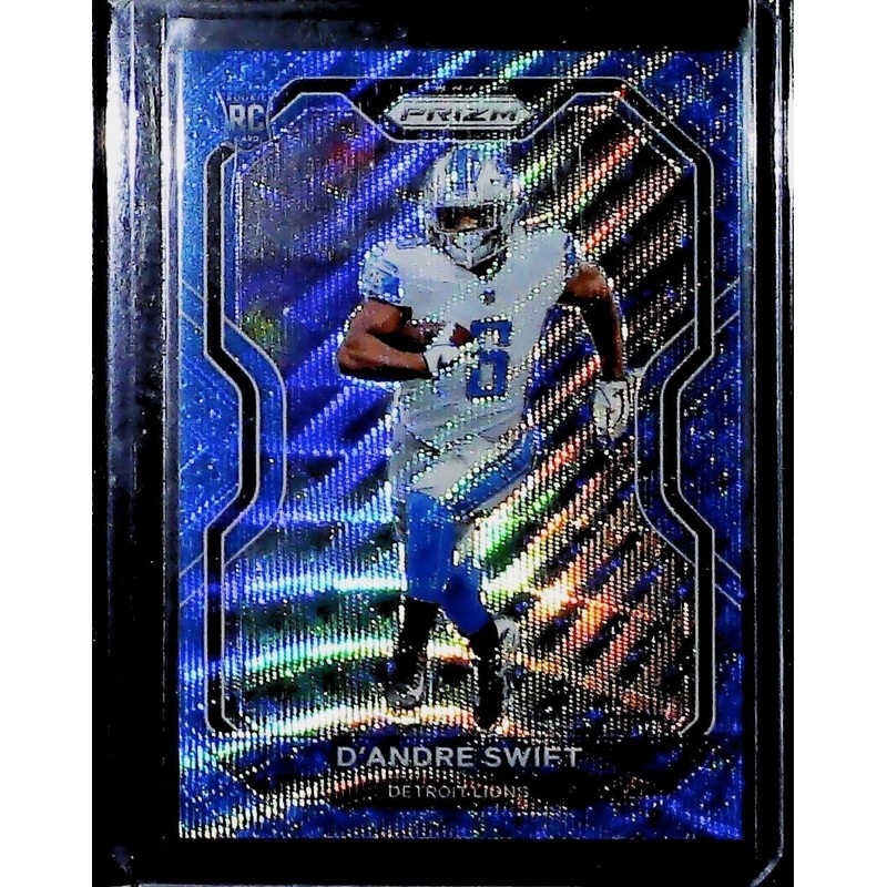 2020 Panini Prizm Football DAndre Swift Rookie Blue Wave Prizm /199 RC BEARS