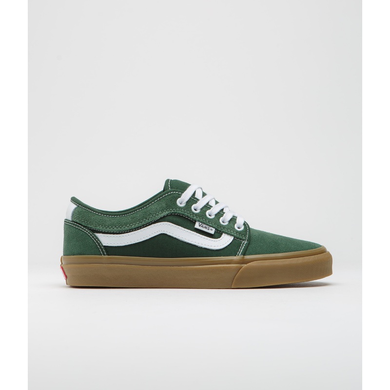 Vans Chukka Sidestripe Shoes – Dark Green / Gum