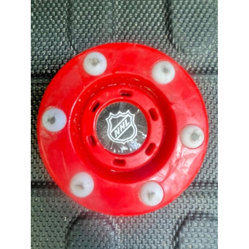 NHL Red Street Hockey Pro Companion Puck Official Size & Weight