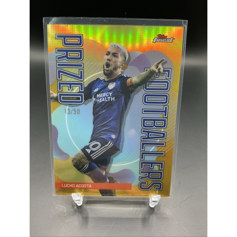 2024 Topps Finest MLS Lucho Acosta Gold Prized Footballers /50 #PF-12
