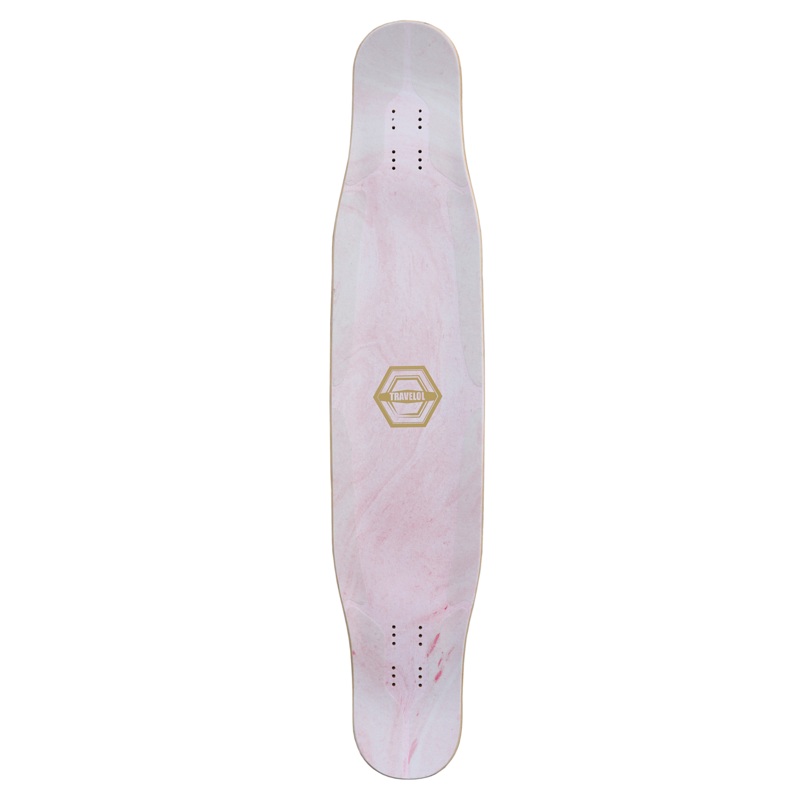 TRAVELOL MARBLE 43 LONGBOARD DECK – PURPLE PINK