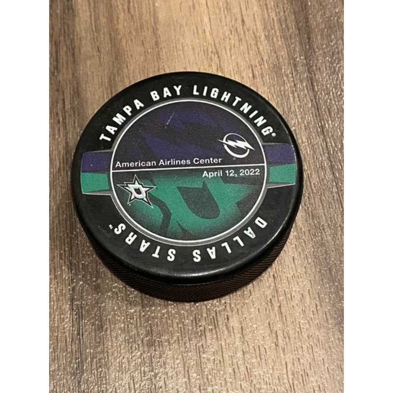 NHL Match Up Puck Dallas Stars vs Tampa Bay Lightning April 12 2022