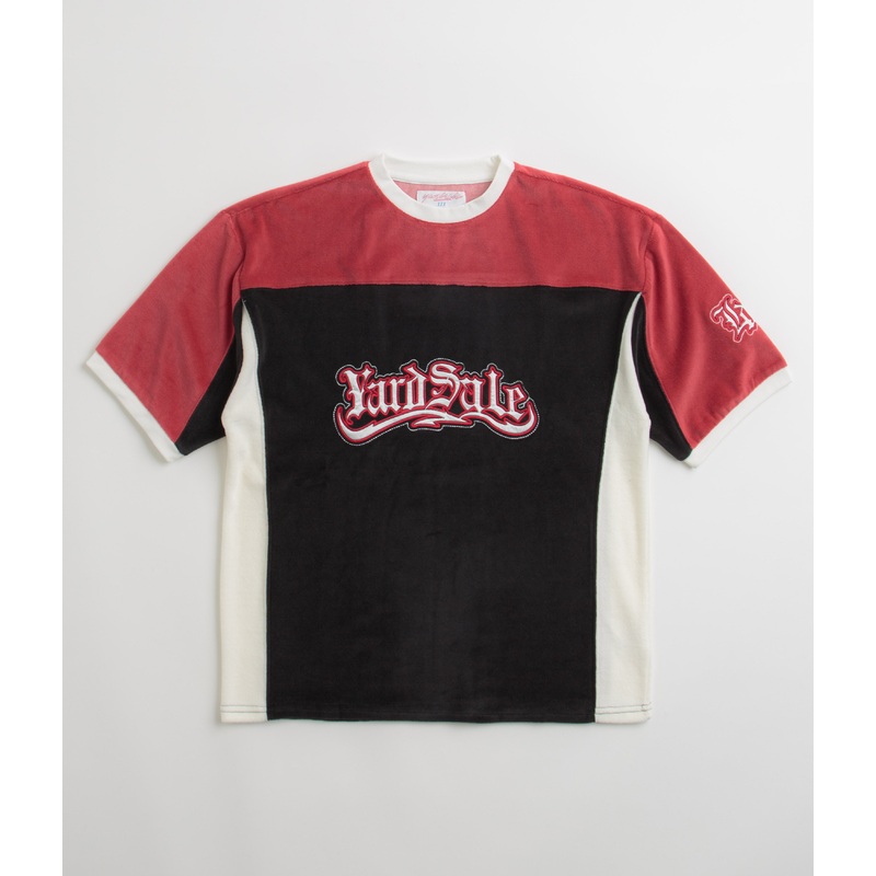 Yardsale Sierra Velour T-Shirt – Black / Red