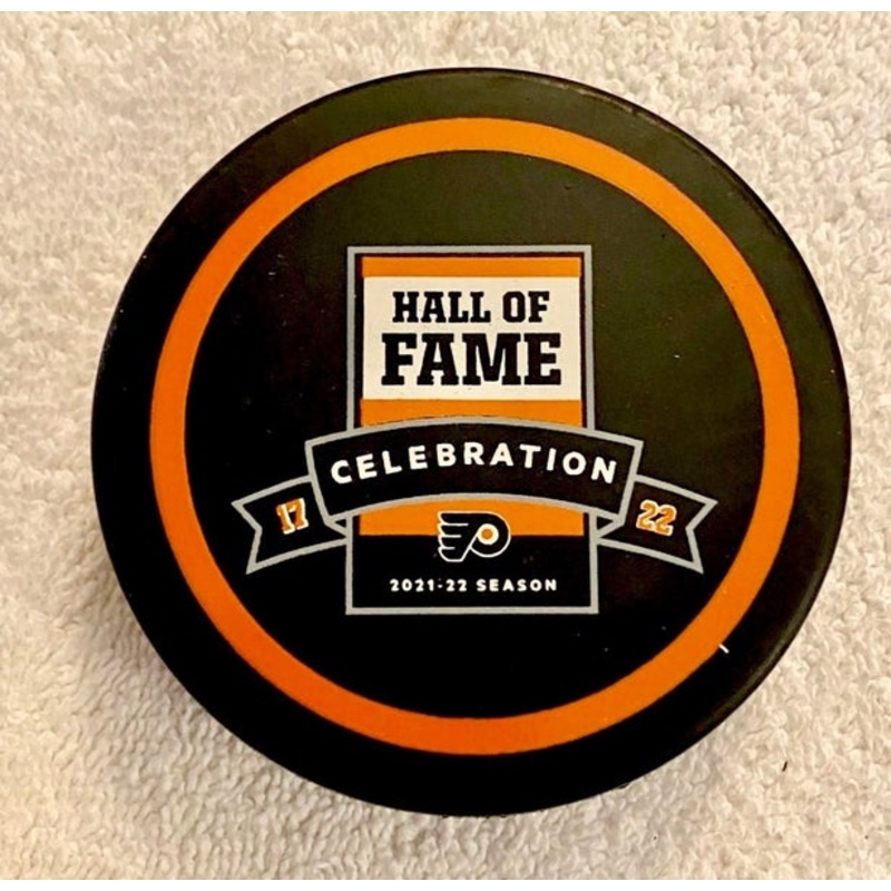 Philadelphia Flyers 2021-22 Hall of Fame Celebration Commemorative Hockey Puck