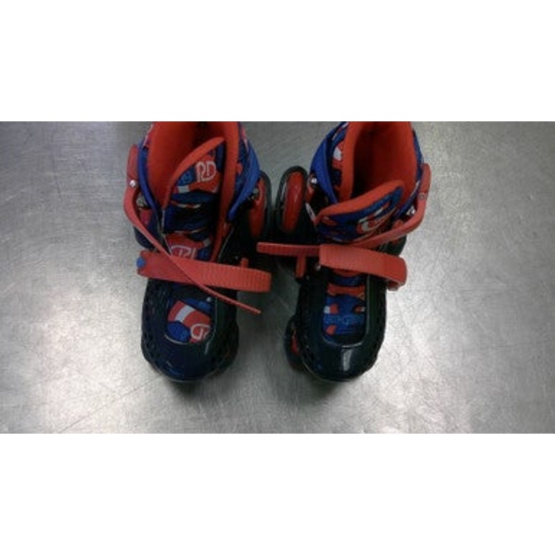 Used RollerDerby ADJ 11-2 Child Roller Quad Skates Navy Blue Adjustable 11339-S000195470