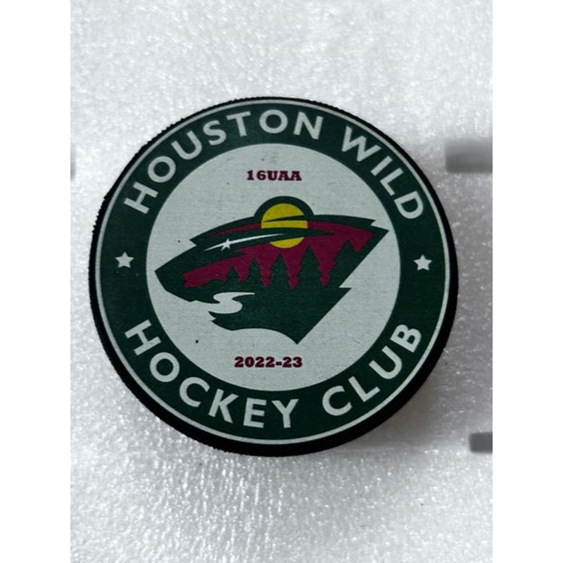 HOUSTON WILD HOCKEY CLUB HOCKEY PUCK