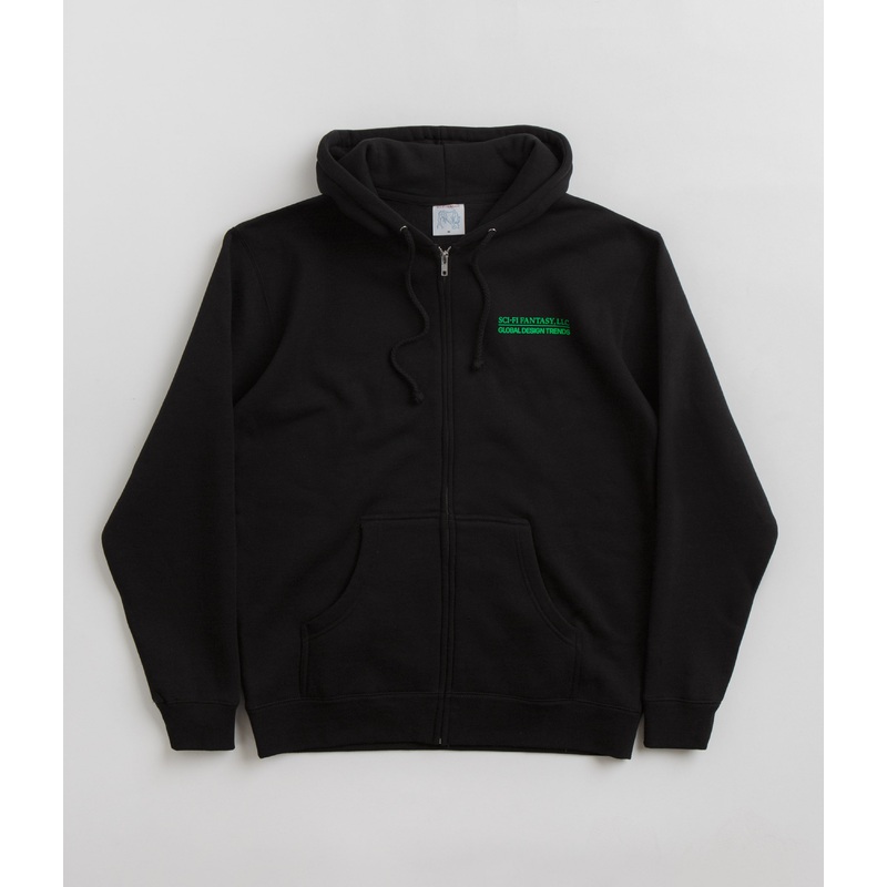 Sci-Fi Fantasy Design Trends Zip Up Hoodie – Black