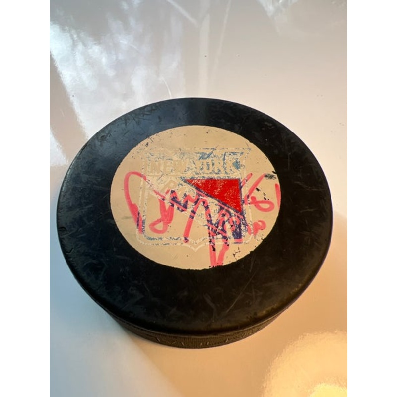 New York Rangers hockey puck
