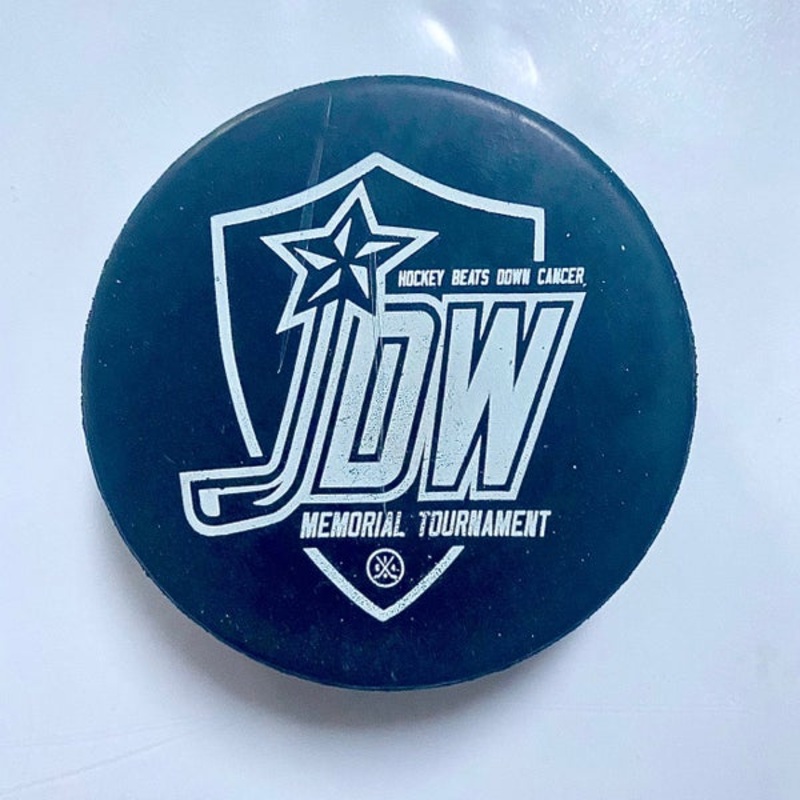 HOCKEY BEATS DOWN CANCER MEMORIAL TOURNAMENT HOCKEY PUCK